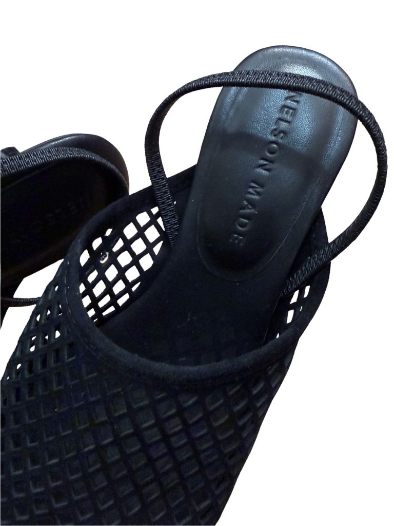Nelson Made Aya Mule Black Leather Euc $349 Sz 37 — image 6 of 6
